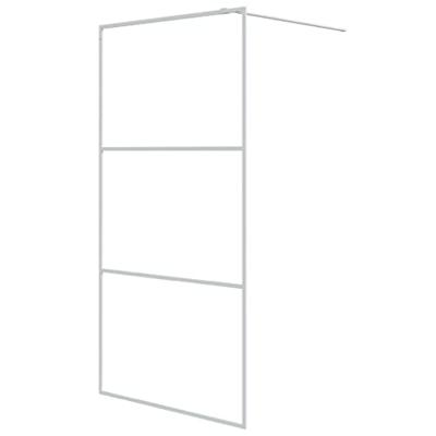 VidaXL Inloopdouchewand 100x195 cm transparant esg-glas wit VidaXL Inloopdouchewand 100x195 cm transparant esg-glas wit