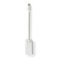 USB-Adapter | USB 3.2 Gen 1 | USB-C Male | Mini DisplayPort | 0.20 m | Rond | Verguld | Gebreid / Nylon | Zilver | Cover Window Box - thumbnail