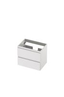 Onderkast INK 2 laden greeploos gelakt 60 cm x 40 cm x 52 cm Hoogglans wit 1241002 - thumbnail
