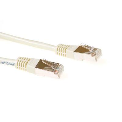 ACT IB7201 F/UTP CAT5E Patchkabel | RJ45 connectoren | Ivoor | 1 meter