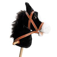 Playwood Houten stokpaard met geluid - zwart - thumbnail