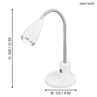 Eglo BureaulampFox wit met chroom - 92872