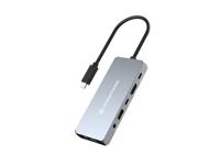 Conceptronic DONN22G notebook dock & poortreplicator Bedraad USB 3.2 Gen 2 (3.1 Gen 2) Type-C Grijs - thumbnail