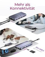 ICY BOX ib-dk4062-cpd 12-in-1 dockingstation (aluminium) - thumbnail