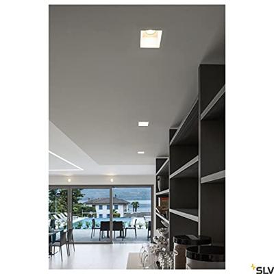SLV InbouwspotPlastra GU10 13cm wit - 148071