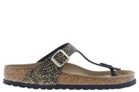 Birkenstock Gizeh 1018464 shiny python bla Zwart  - thumbnail