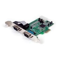 .com 2-poort Native PCI Express RS232 Seriële Kaart met 16550 UART - Seriële adapter - PCIe low profile - RS-232 x 2 - thumbnail