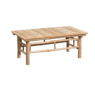 Loungetafel Tarifa bamboe - naturel - 90x50x35 cm