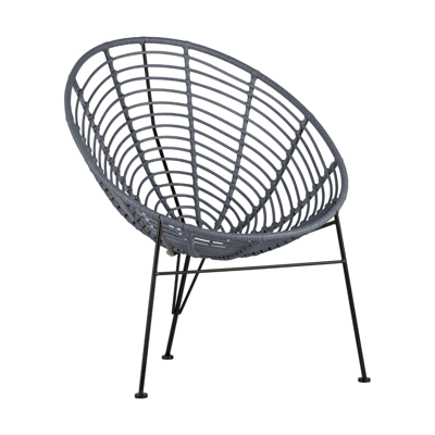 WOOOD Loungestoel 'Jane' kleur Inkt (Donkerblauw)