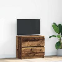 Tv-meubel 60x35x54 cm bewerkt hout oud houtkleurig - thumbnail