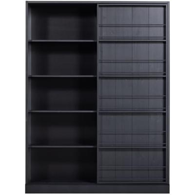 WOOOD Opbergkast 'Swing' Met schuifdeur, kleur Mat Zwart