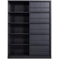 WOOOD Opbergkast 'Swing' Met schuifdeur, kleur Mat Zwart - thumbnail