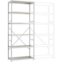 Manuflex RP1320.7035 Magazijnstelling basismodule (b x h x d) 1030 x 2500 x 600 mm Staalbodem - thumbnail