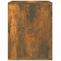 Nachtkastje wandgemonteerd 50x36x47 cm gerookt eikenkleurig - thumbnail