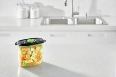 FoodSaver FFC023X Voorraaddoos Ovaal Doos 1,8 l Zwart, Transparant 1 stuk(s)