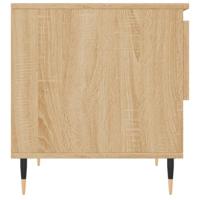 Salontafels 2 st 50x46x50 cm bewerkt hout sonoma eikenkleurig - thumbnail