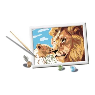 Ravensburger CreArt Schilderen op nummer leeuw en welpje