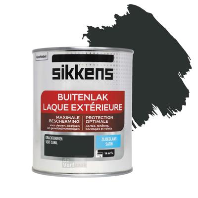 sikkens buitenlak zijdeglans grachtengroen 0.75 ltr