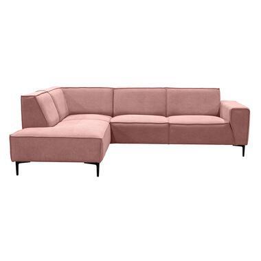 Hoekbank Romy links - roze - Leen Bakker