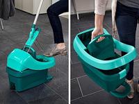 Leifheit 55076 Profi Emmer met Pers en Wielen 8L - thumbnail