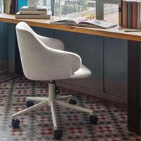 Kave Home Bureaustoel 'Einara' kleur Lichtgrijs - thumbnail