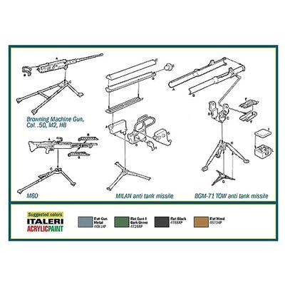 Italeri 1/35 Modern Light Weapon Set Accessories Italeri 1/35 Modern Light Weapon Set Accessories