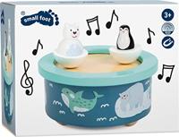 Small Foot houten muziekdoos noordpool opwindbaar - thumbnail