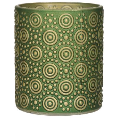 Countryfield theelichthouder hailey m groen 10 cm | 24 stuks