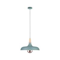 Paulmann Neordic Juna 79655 Hanglamp LED E27 20 W Zachtgroen, Koper, Hout - thumbnail