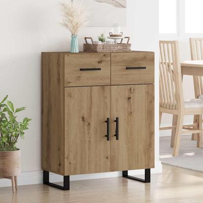Dressoir met lade Artisan Eiken 69,5 x 34 x 90 cm Bewerkt hout