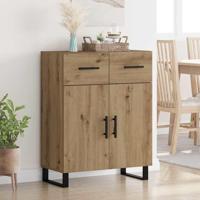 Dressoir met lade Artisan Eiken 69,5 x 34 x 90 cm Bewerkt hout - thumbnail
