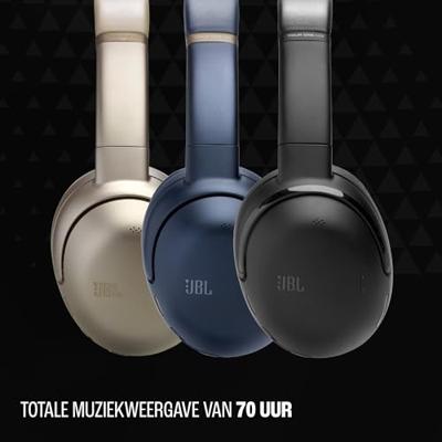 JBL Tour One M3 draadloze over-ear Bluetooth-koptelefoon met True Adaptive Noise-Cancelling, 70 uur afspeeltijd, comfortabele pasvorm, JBL Spatial 360 Sound met head tracking, USB-C compatibel, latte