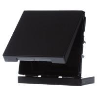 JUNG LS 1520 NBFKL SWM wandcontactdoos met klapdeksel LS990 grafiet mat zwart - thumbnail