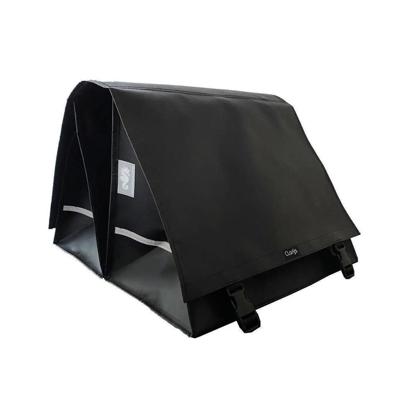 Clarijs fietstas dubbel xxl pvc 70l met uitsparing zwart Clarijs fietstas dubbel xxl pvc 70l met uitsparing zwart