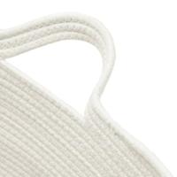 Wasmand 60x36 cm katoen grijs en wit - thumbnail
