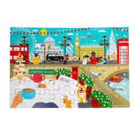 Bigjigs houten londen stad vloerpuzzel, 48st. - thumbnail