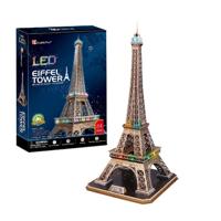 Cubic Fun 3d puzzel eiffeltoren met led verlichting - thumbnail
