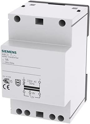 Siemens 4AC37240 Veiligheidstransformator 8 V, 12 V 2 A