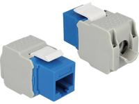 Delock 86343 Keystone-module RJ45-aansluiting > LSA Cat.6 UTP blauw - thumbnail