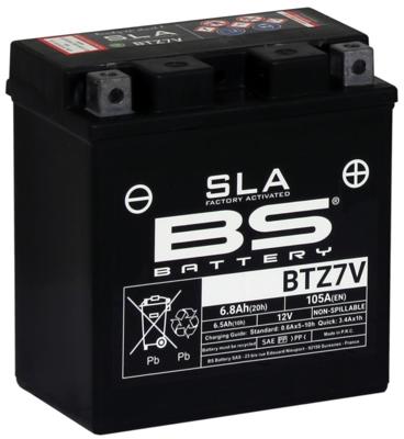 BS-BATTERY batterij "btz7v". battery btz7v bs sla