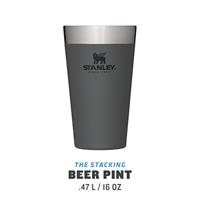 Stanley The Stacking Beer Pint .47L / 16Oz Isolatiefles Charcoal 470ML - thumbnail