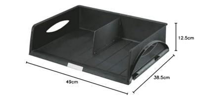 Leitz brievenbakje Sorty jumbo zwart