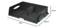Leitz brievenbakje Sorty jumbo zwart - thumbnail