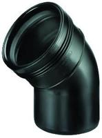 PP bocht 45 graden spie en manchet - 110 mm - thumbnail