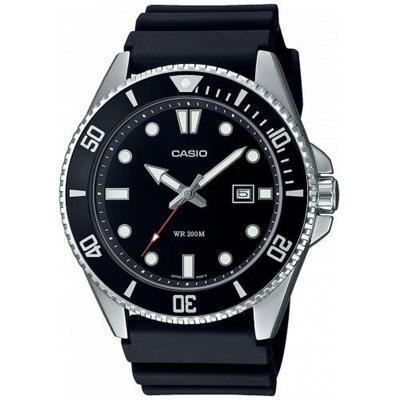 Horloge - Casio - Herencollectie - Zwart en staal - Waterbestendigheid 20 bar - Mineraalglas - Kwarts