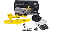 Amewi AMXFlight T28 Trojan Geel RC vliegtuig RTF 388 mm - thumbnail