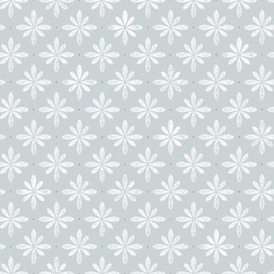 Dutch Wallcoverings Havsblick - Flora Blue - Blauw