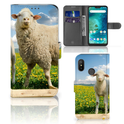 Xiaomi Mi A2 Lite | Telefoonhoesje | Met pasjeshouder | Schaap en Lammetje
