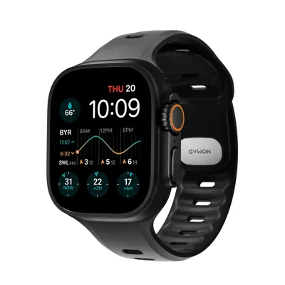 Nomad Tempo horlogeband 49 mm - Black