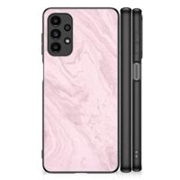 Samsung Galaxy A13 4G Marmeren Print Telefoonhoesje Marble Pink - Origineel Cadeau Vriendin - thumbnail